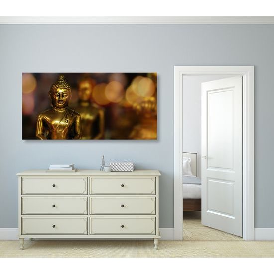 Obraz zlatá soška Budhu