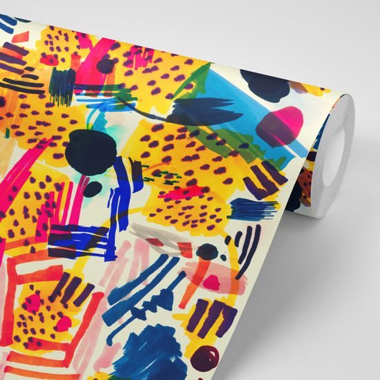 Zaujímavá tapeta abstrakcia v pop art štýle