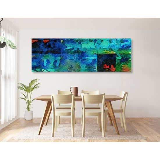 Obraz abstrakcia odtieňov modrej