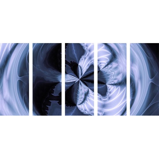 5-dielny obraz krásy abstraktných tvarov