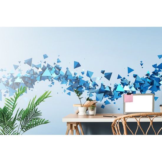 Samolepiaca tapeta vznášajúce sa modré ihlany