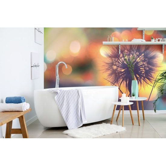 Samolepiaca tapeta púpava so žiarivým pozadím