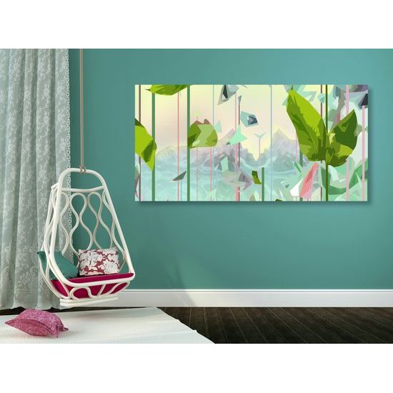 Obraz abstraktný svet listov