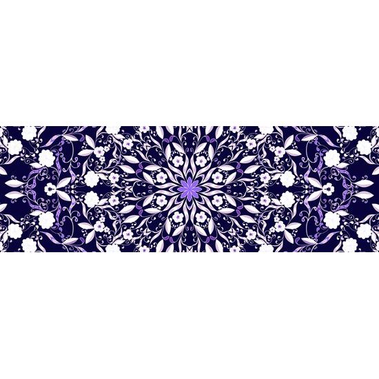 Obraz zaujimavá kvetinová Mandala v fialovom prevedení