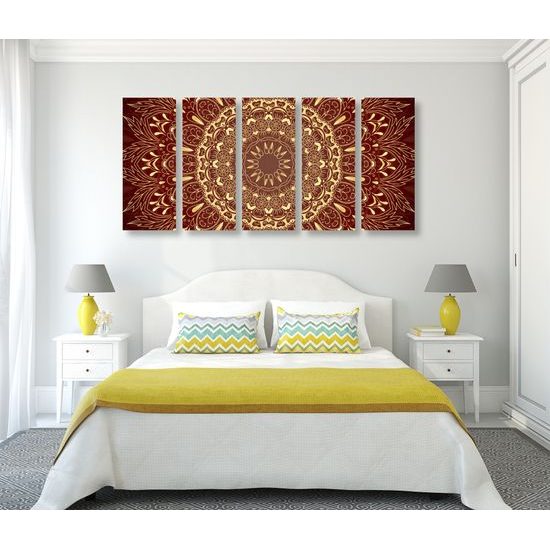 5-dielny obraz luxusná Mandala
