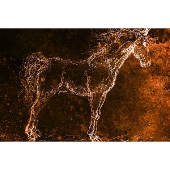 Obraz kreslený kôň