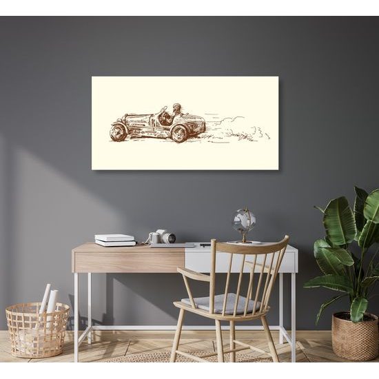 Obraz historické pretekárské auto