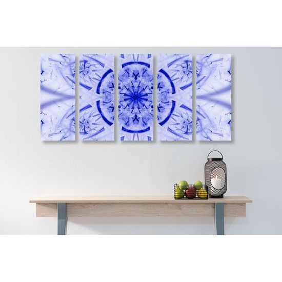 5-dielny obraz futuristická Mandala