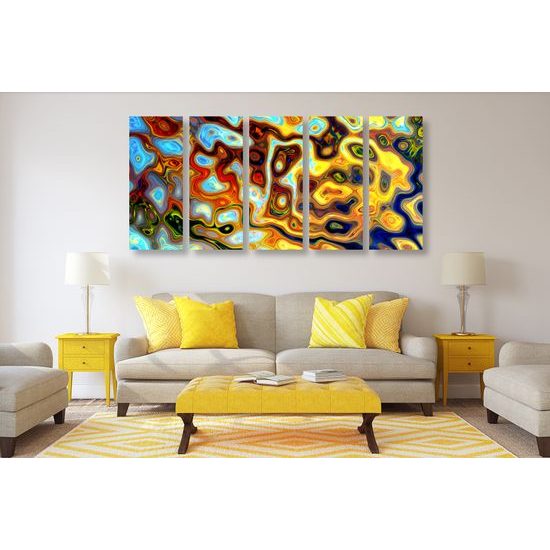 5-dielny obraz magické vzory