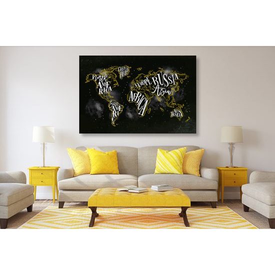 Obraz moderná mapa sveta