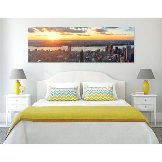 Obraz vtáčia perspektíva s pohľadom na New York
