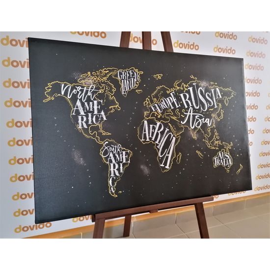 Obraz moderná mapa sveta