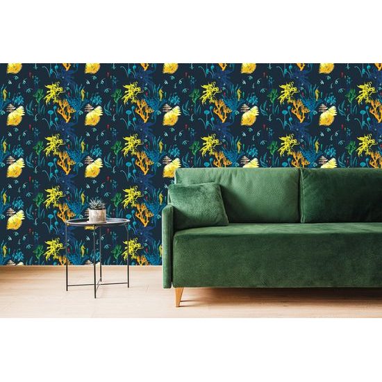 Tapeta nádherný morksý svet v tmavom prevedení