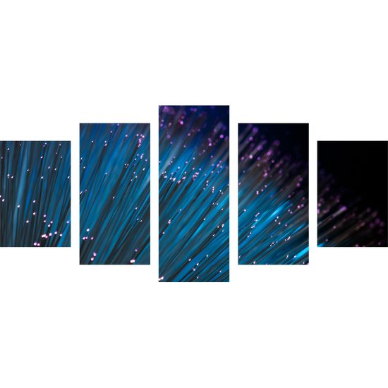 5-dielny obraz moderná abstrakcia