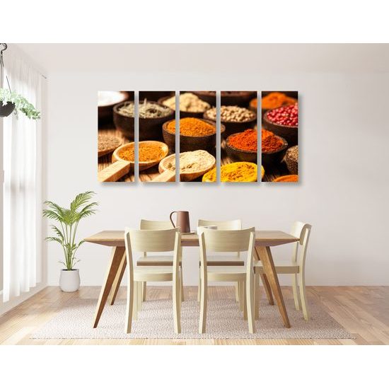 5-dielny obraz Indické koreniny