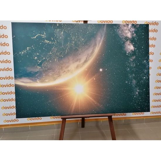 Obraz planéta zem z vesmírnej stanice