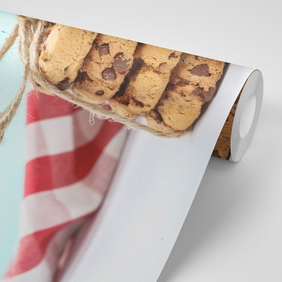 Samolepiaca fototapeta cookies sušienky s kúskami čokolády