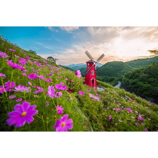 Samolepiaca fototapeta mlyn uprostred nádhernej prírody