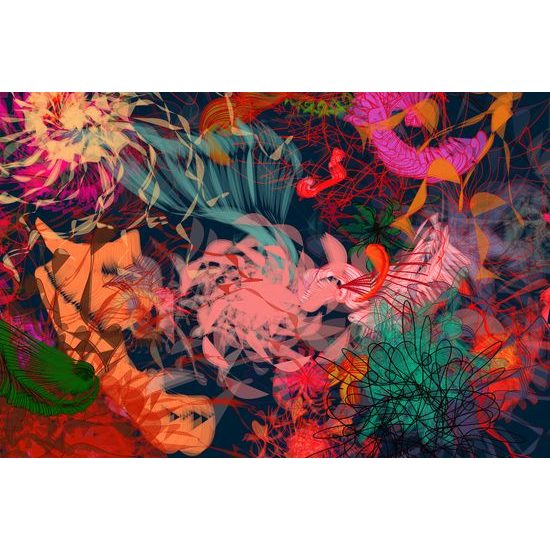 Obraz džungla v abstraktnom prevedení