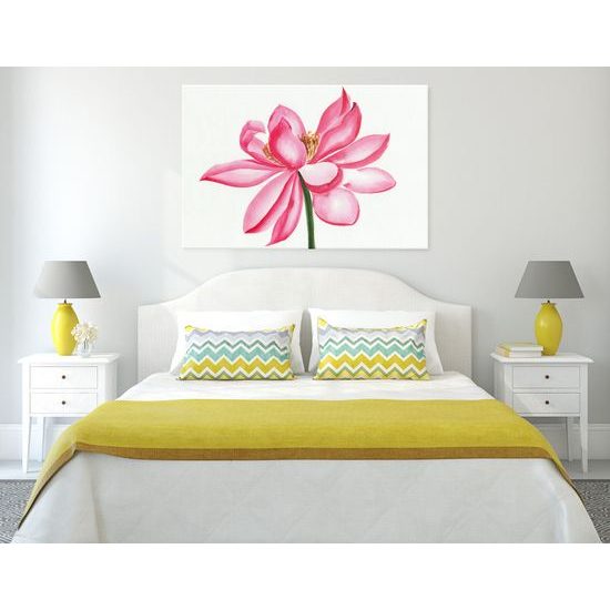 Obraz namaľovaný kvet