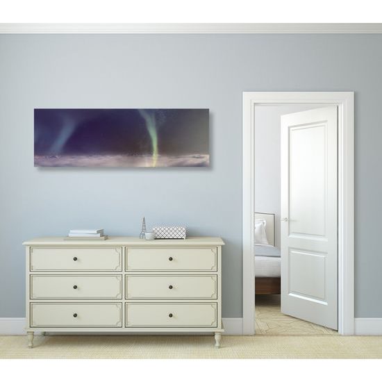 Obraz polárna žiara na oblohe