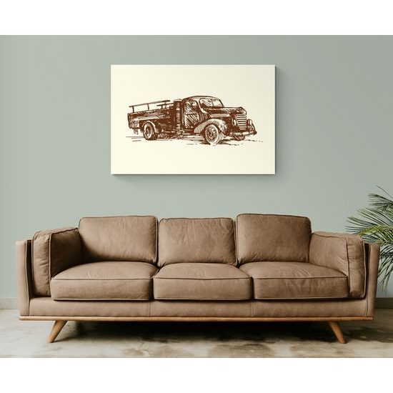 Obraz historické nákladné auto