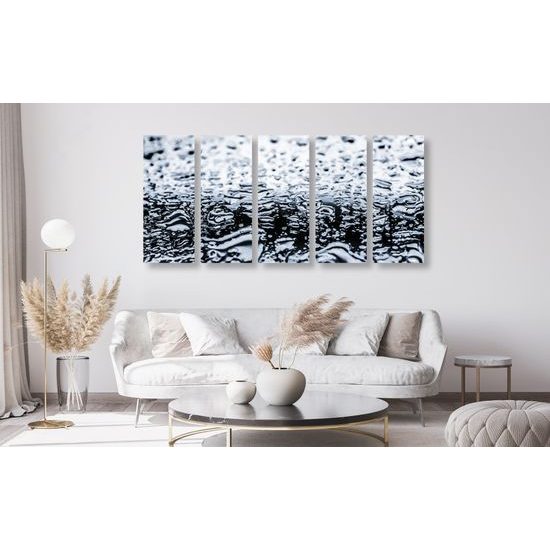 5-dielny obraz zem po daždi