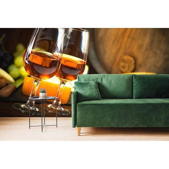 Samolepiaca fototapeta ochutnávka ružového vína