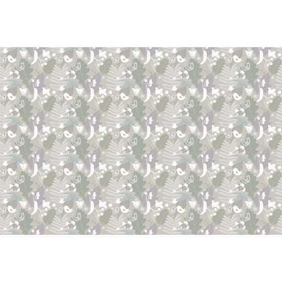 Tapeta folklórny motív v zelenom prevedení