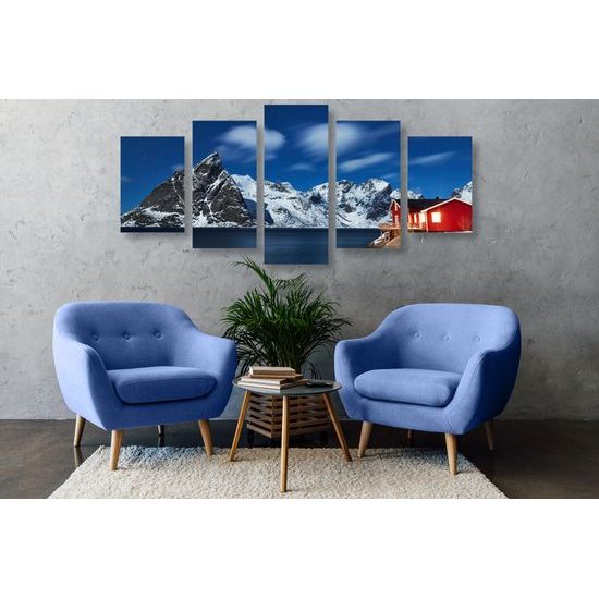 5-dielny obraz krásne Norsko