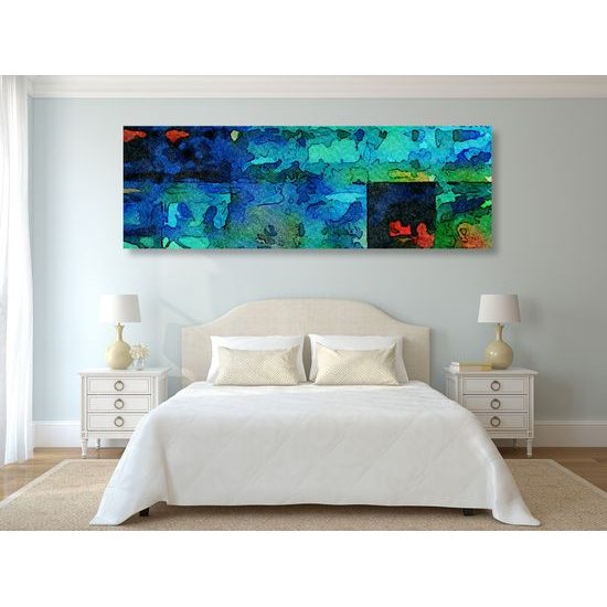 Obraz abstrakcia odtieňov modrej