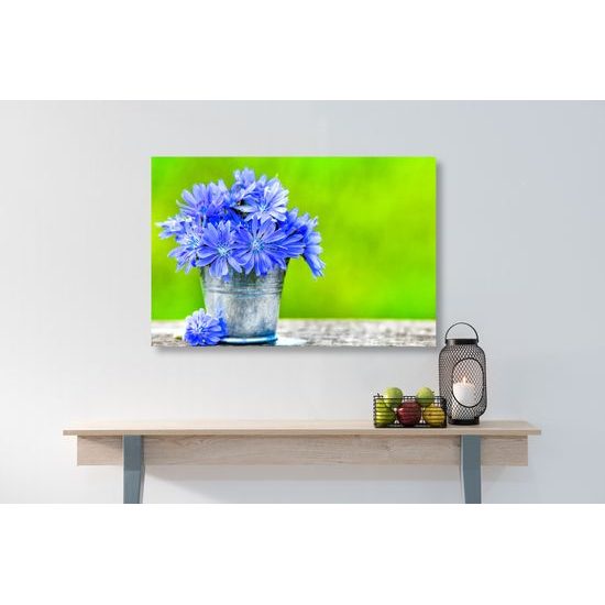 Obraz nádherné kvety s zeleným pozadím