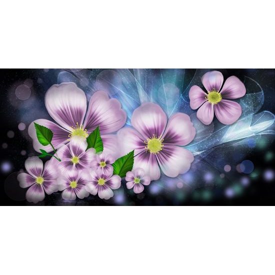 Obraz ružové kvety vo vintage prevedení