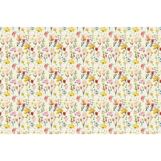 Samolepiaca tapeta abstraktné žlté kvety