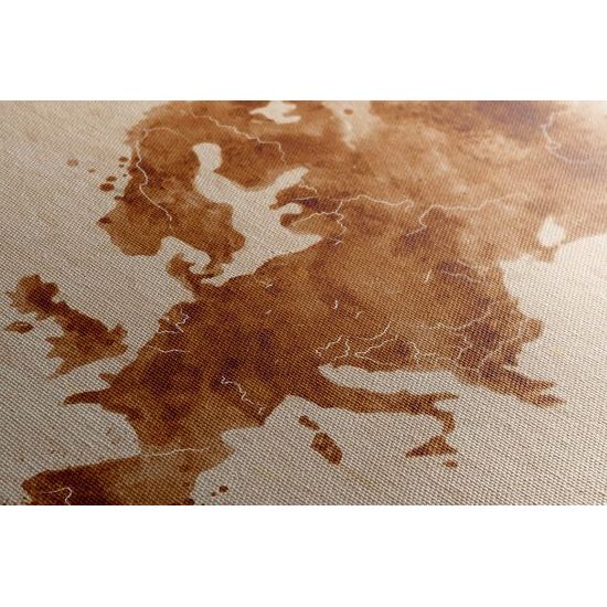 Obraz stará mapa Európy v sépiovom prevedení