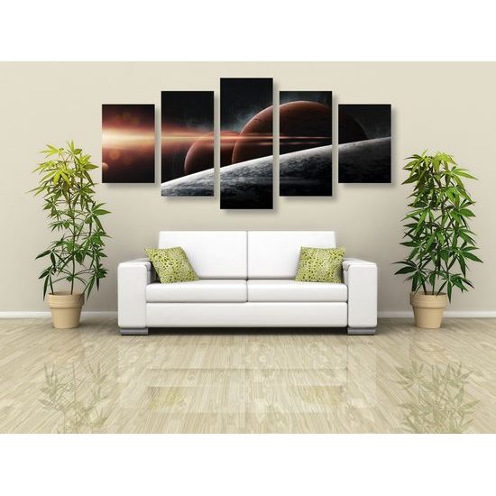 5-dielny obraz tajuplné planéty