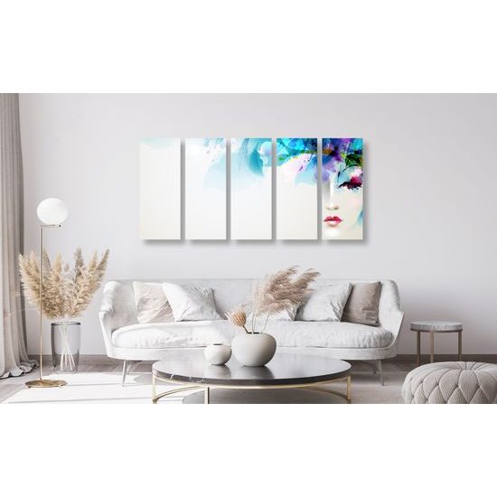 5-dielny obraz ženská nežnosť