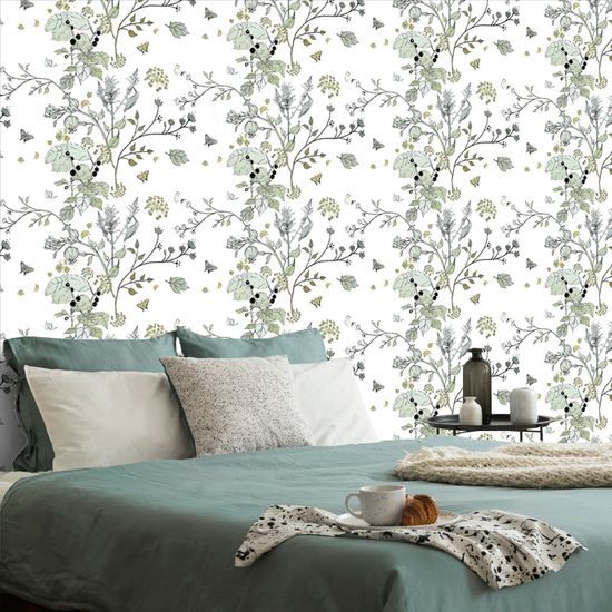 Tapeta vetvičky kríkov na svetlom pozadí