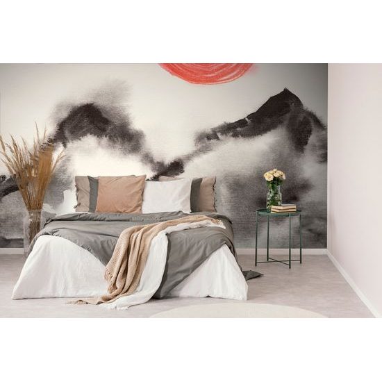 Samolepiaca tapeta maľba japonských hôr