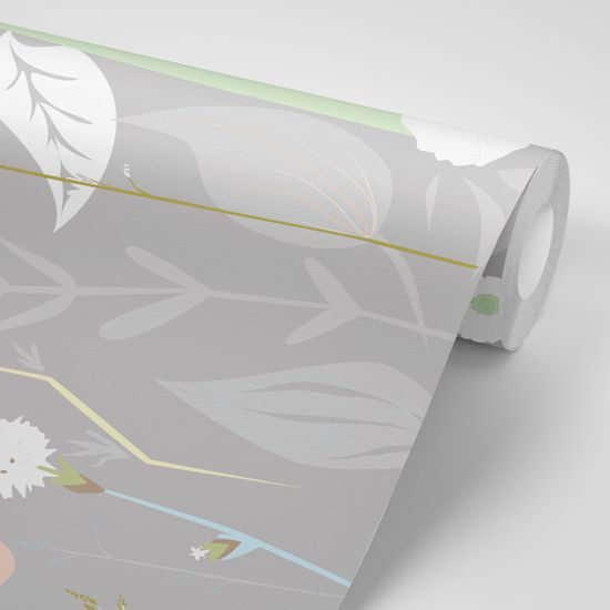 Samolepiaca tapeta romantické lúčne kvety