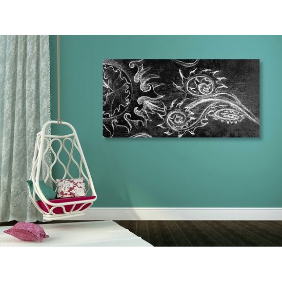 Obraz zaujímavá abstrakcia v čiernobielom prevedení