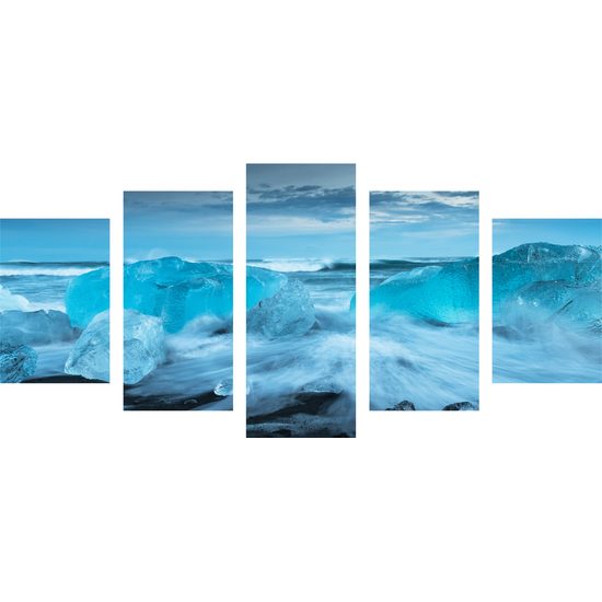 5-dielny obraz pobrežie Alijašky