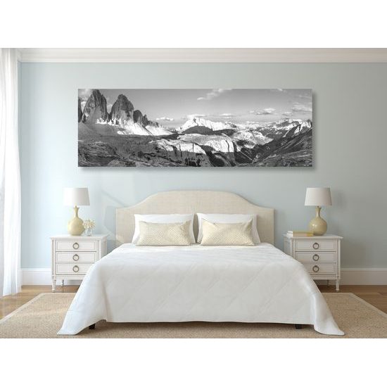 Obraz čarovný výhľad v čiernobielom prevedení