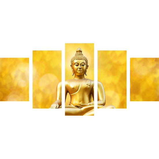 5-dielny obraz Budha