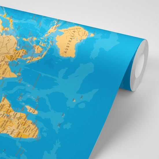 Tapeta mapa sveta v nevšednom prevedení