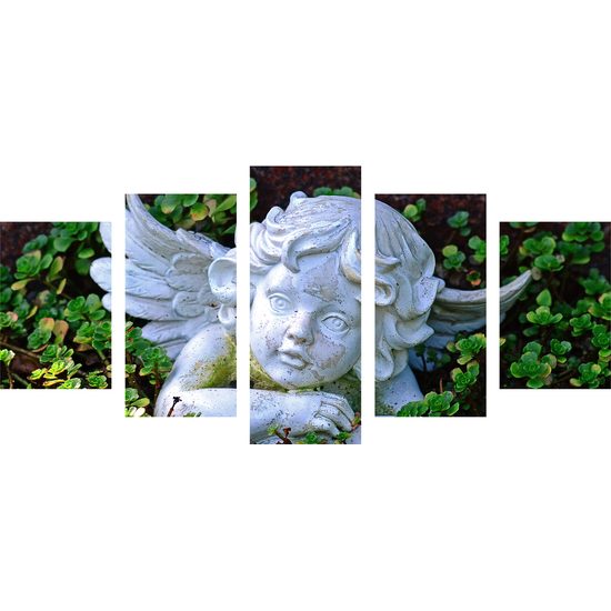 5-dielny obraz záhradný anjelik