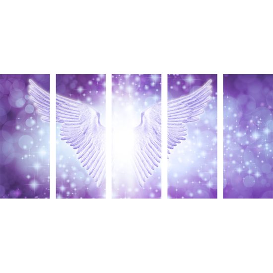 5-dielny obraz magické krídla