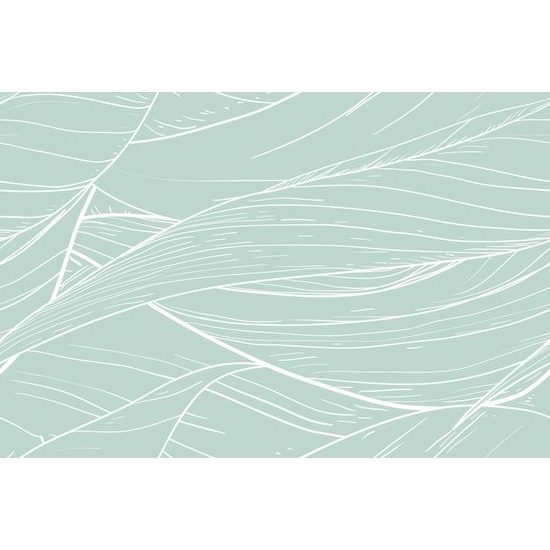 Samolepiaca tapeta krehký list v zelenom prevedení