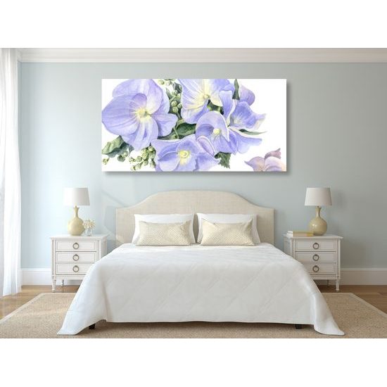 Obraz zátišie kvetov v nežných farbách