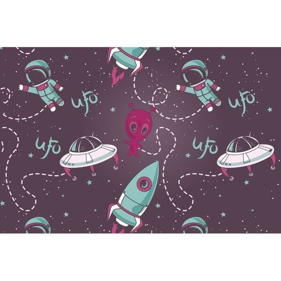 Samolepiaca tapeta vesmírny priatelia